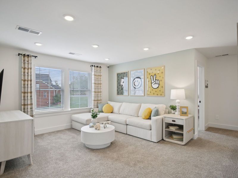 The upstairs loft gives the kids a place to hangout.