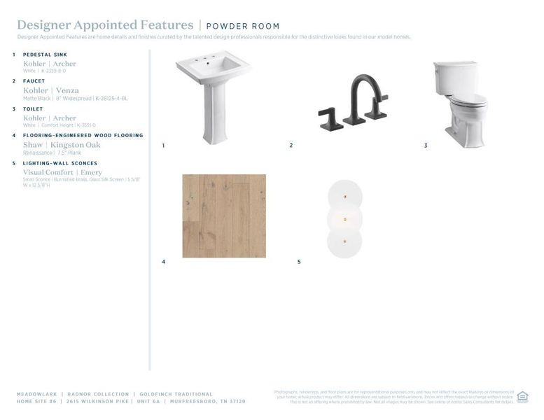Sample of building materials used in homes in Meadowlark, Murfreesboro (Image 9). Sample of building materials used in homes in Meadowlark, Murfreesboro (Image 9).