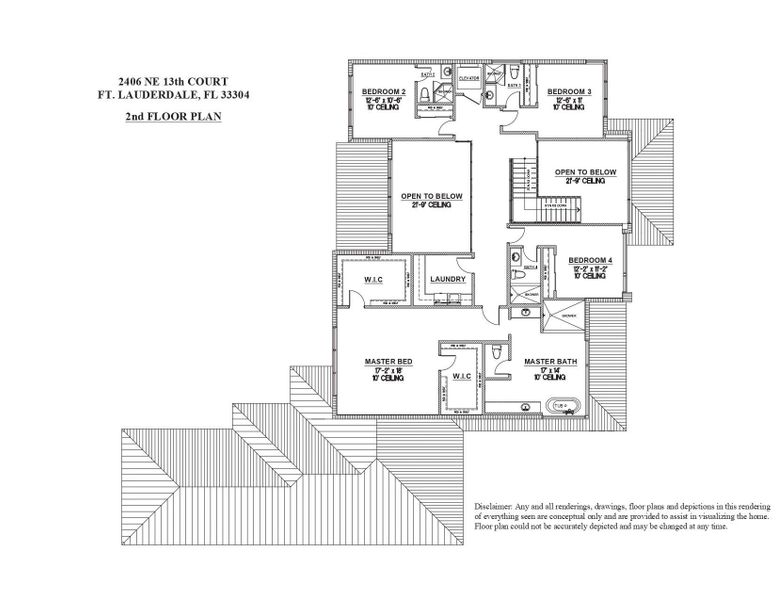 2D floor plan layout of this home in , Fort Lauderdale, FL (Image 3). 2D floor plan layout of this home in , Fort Lauderdale, FL (Image 3).