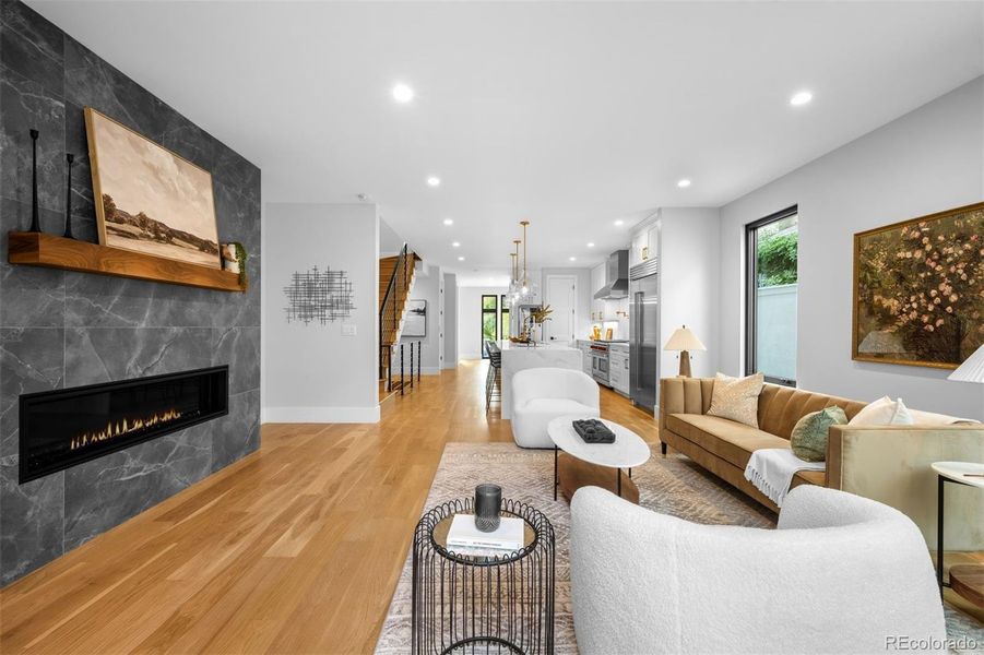 Furnished interior view inside a new home in , Denver (Image 16).