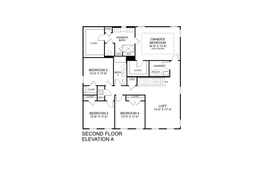 2D floor plan layout for the Laguna by Ryan Homes in Malabar Springs, Palm Bay, FL (Image 1). 2D floor plan layout for the Laguna by Ryan Homes in Malabar Springs, Palm Bay, FL (Image 1).