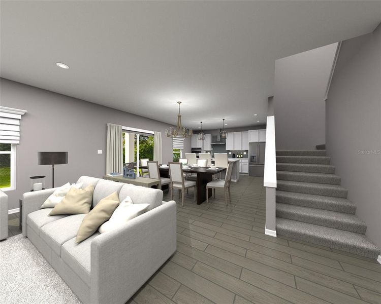 Furnished interior view inside a new home in Magnolia Bay - Reserve Series, Nokomis (Image 5).