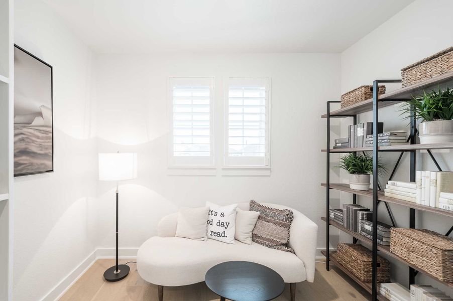 Representative furnished interior of a home built from the Milan by Tri Pointe Homes in Dunham Pointe, Cypress (Image 87).
