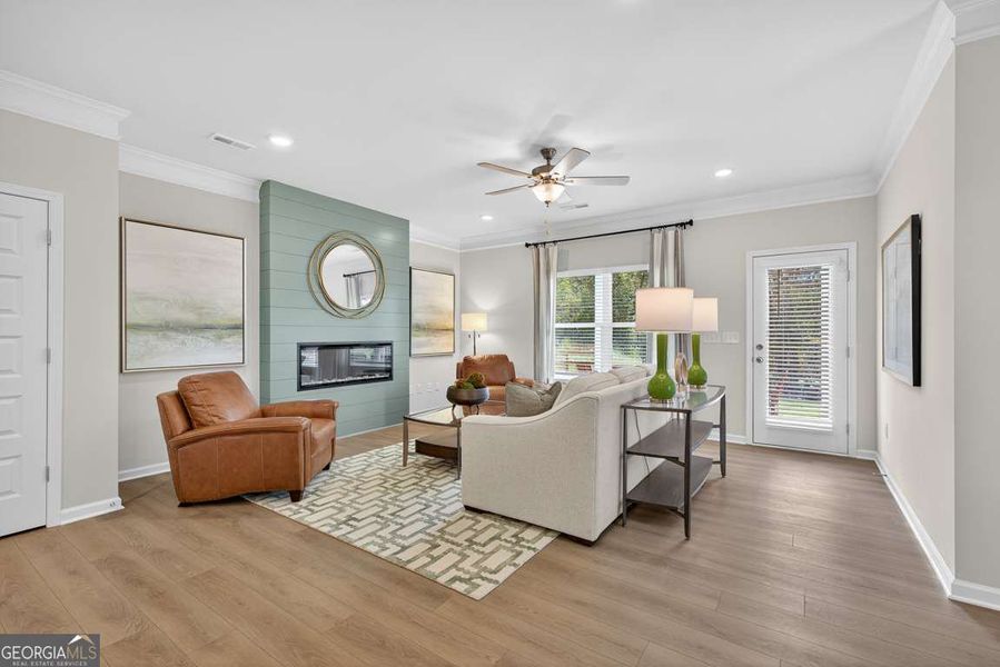 Furnished interior view inside a new home in Crescent Towns, Riverdale (Image 9).