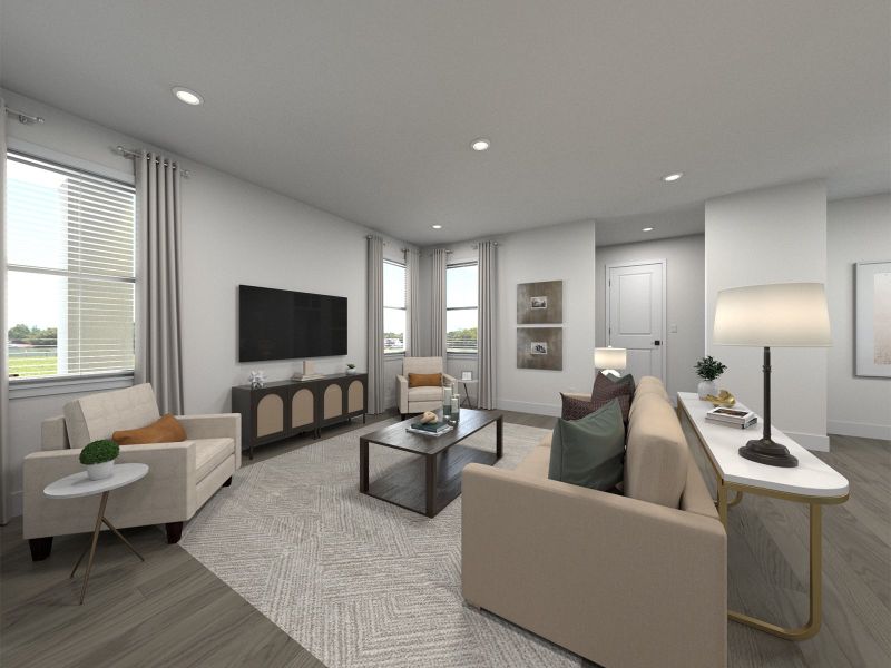 Furnished interior view inside a new home in Benders Cove - Premier Series, Mount Juliet (Image 5).