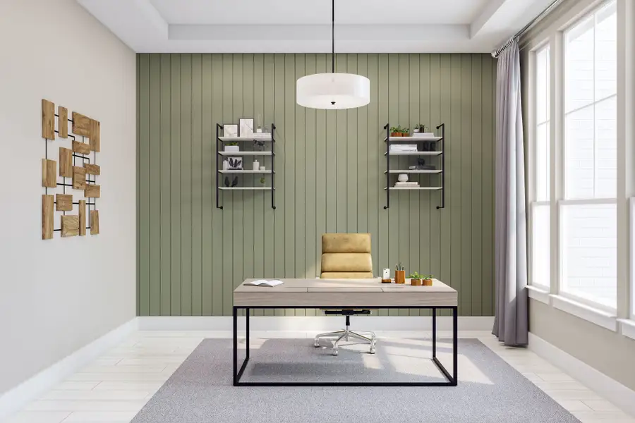 Representative furnished interior of a home built from the Savoy by Tri Pointe Homes in Harvest Green, Richmond (Image 12).
