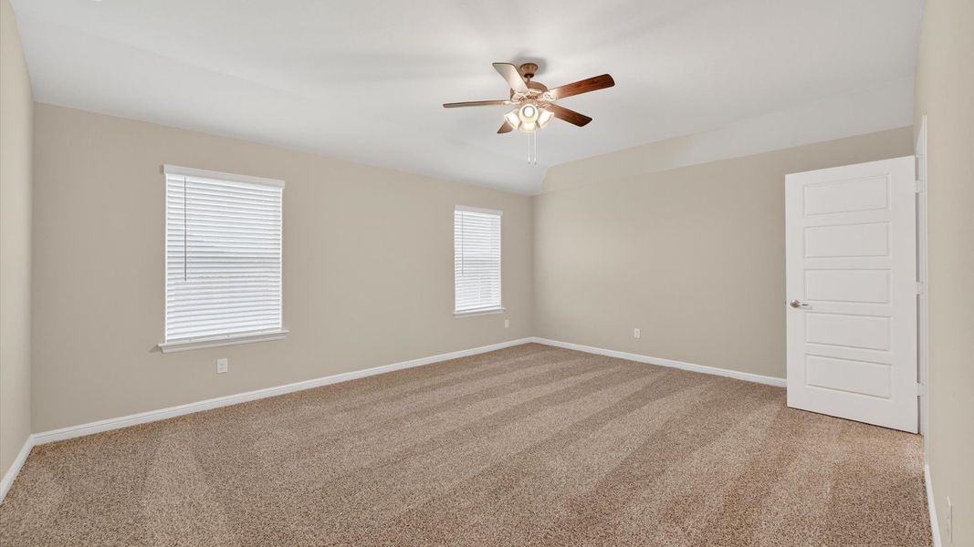 Representative unfurnished interior of a home built from the Irwin by D.R. Horton in Sandstone Estates, Granbury (Image 13). Representative unfurnished interior of a home built from the Irwin by D.R. Horton in Sandstone Estates, Granbury (Image 13).