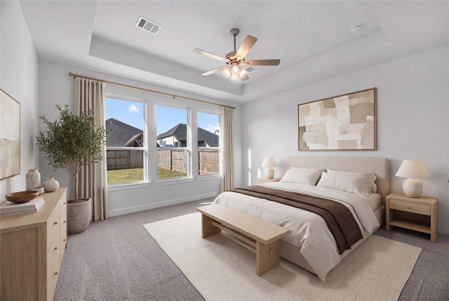 Virtually staged representative image; features, selections and colors may vary
