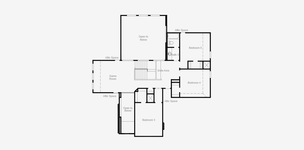 2D floor plan layout of this home in South Pointe, Mansfield, TX (Image 3). 2D floor plan layout of this home in South Pointe, Mansfield, TX (Image 3).