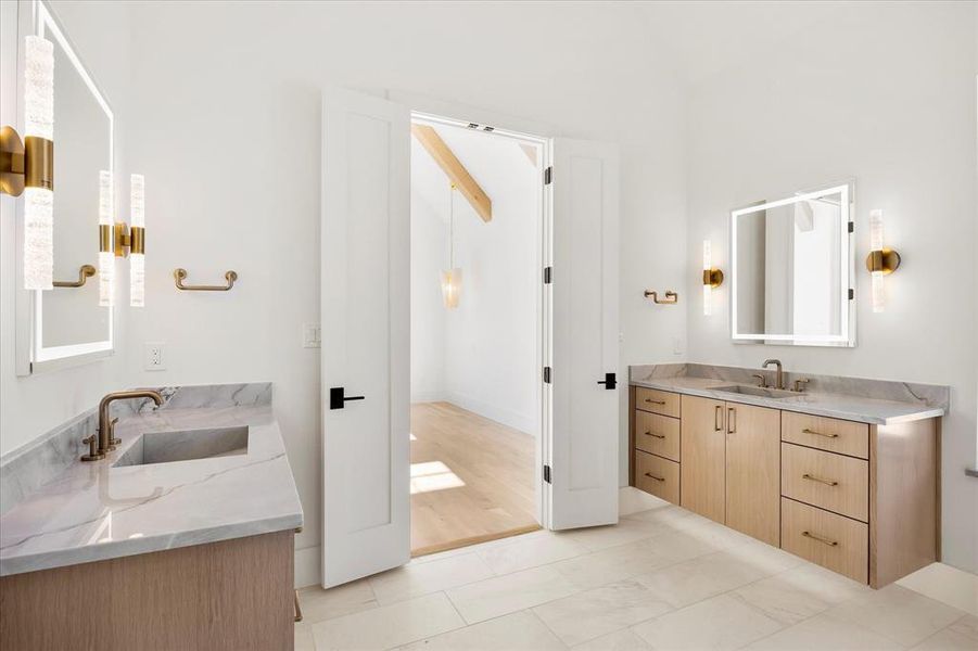 Furnished interior view inside a new home in , Heath (Image 15).