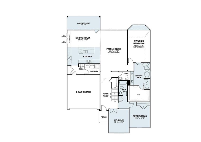 2D floor plan layout of this home in Barksdale, Leander, TX (Image 3). 2D floor plan layout of this home in Barksdale, Leander, TX (Image 3).