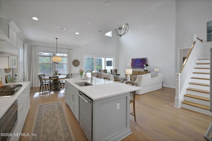 Furnished interior view inside a new home in Settler's Landing at Nocatee, Ponte Vedra (Image 59).