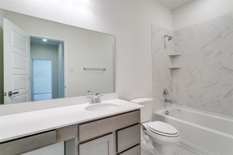 Furnished interior view inside a new home in The Preserve Estates, Justin (Image 12).