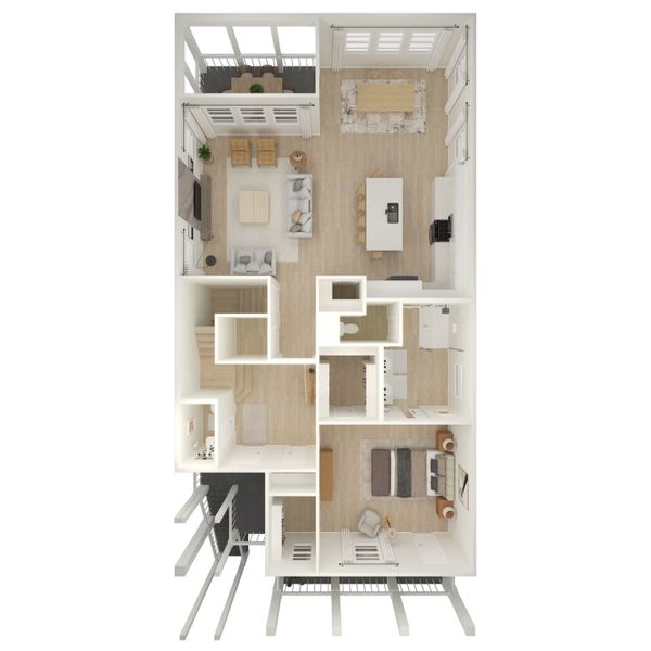 2D floor plan layout for the Sapelo by K. Hovnanian® Homes in Willow Pond, Mount Pleasant, SC (Image 4). 2D floor plan layout for the Sapelo by K. Hovnanian® Homes in Willow Pond, Mount Pleasant, SC (Image 4).