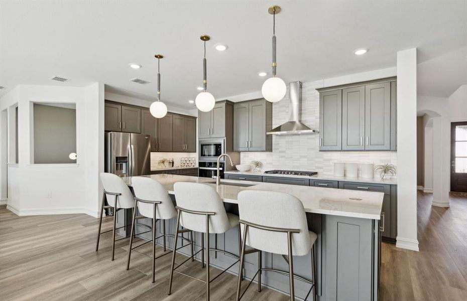 *Model Representation - Abundant cabinet space in kitchen
