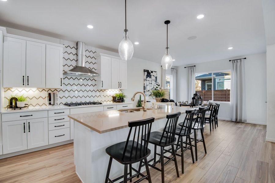 Furnished interior view inside a new home in Reunion, Commerce City (Image 32).