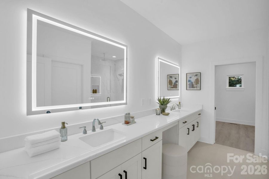 Furnished interior view inside a new home in , Charlotte (Image 16).