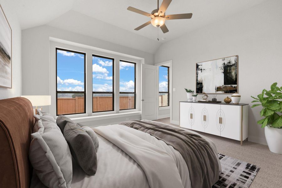 Primary Bedroom with elevated ceiling - Representative Photo