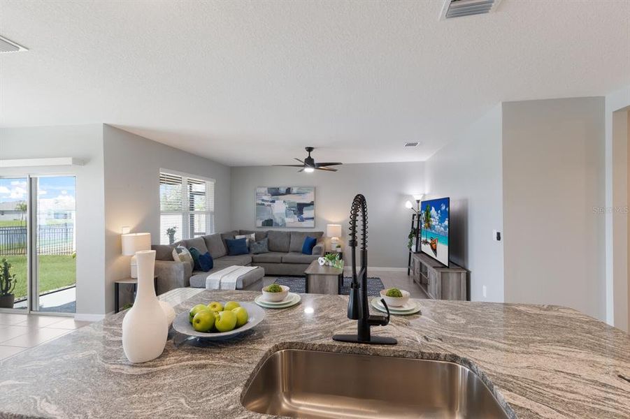 Furnished interior view inside a new home in Solera at Lakewood Ranch, Bradenton (Image 29).