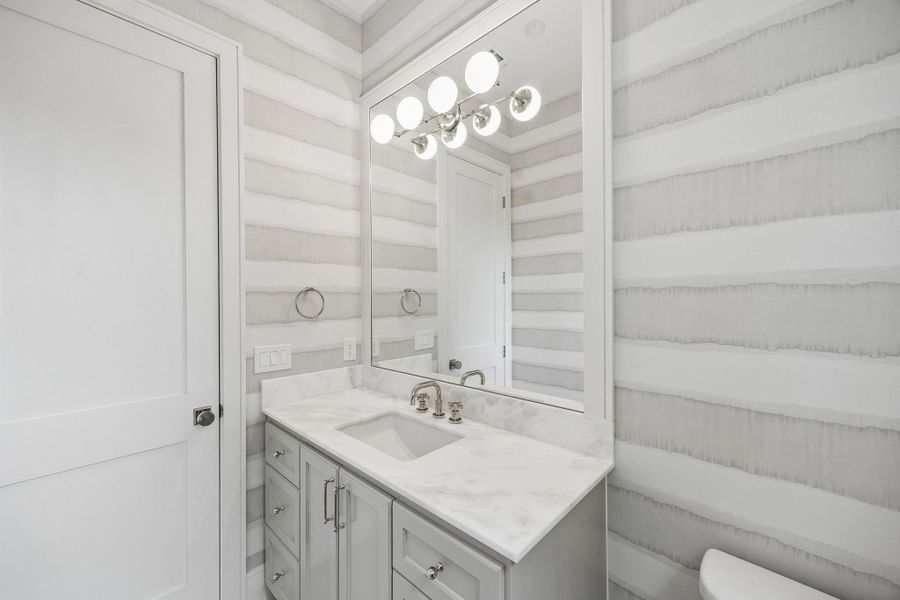 Furnished interior view inside a new home in , West University Place (Image 8).