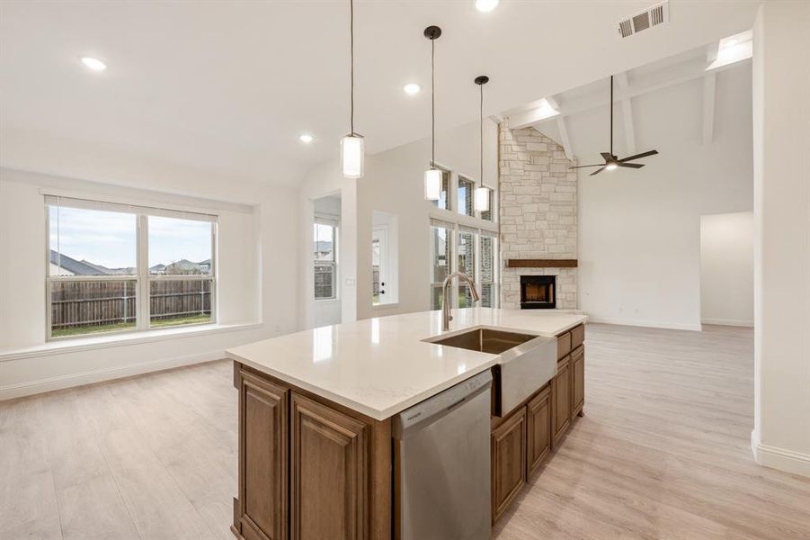 Furnished interior view inside a new home in Villages of Hurricane Creek, Anna (Image 16).