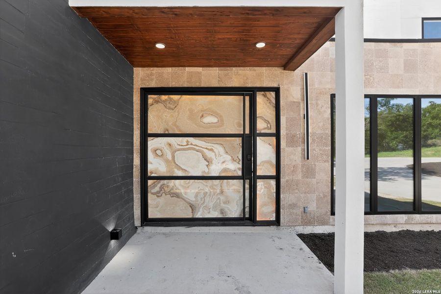 Exterior details and patio area of a home in , San Antonio (Image 31).