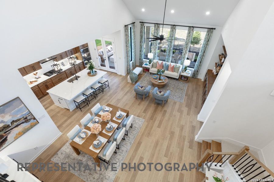 Furnished interior view inside a new home in Mont Blanc, Schertz (Image 5).
