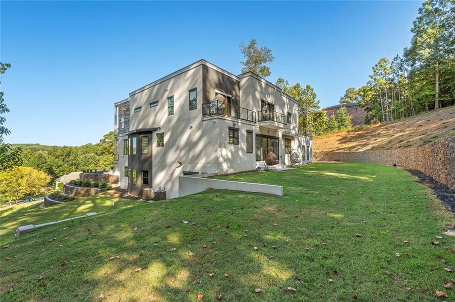 Exterior details and patio area of a home in , Stone Mountain (Image 35).