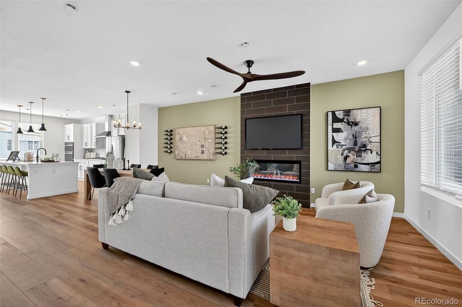 Furnished interior view inside a new home in , Littleton (Image 5).