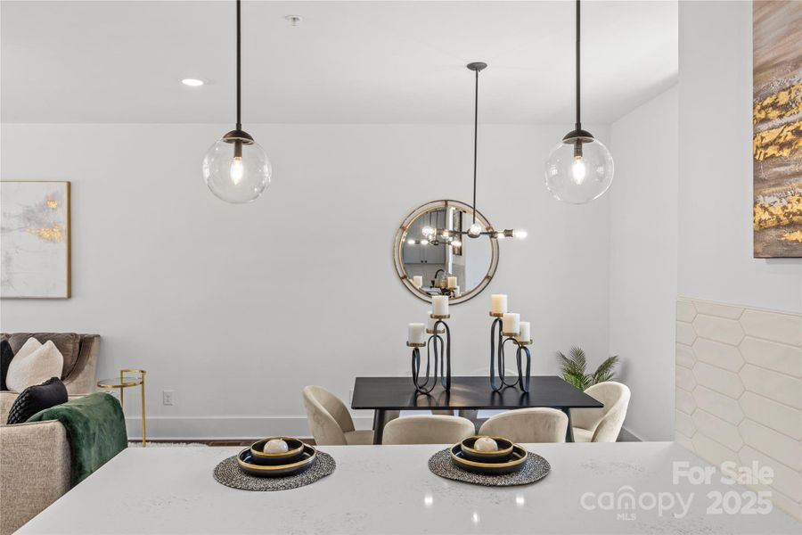 Furnished interior view inside a new home in , Charlotte (Image 32).