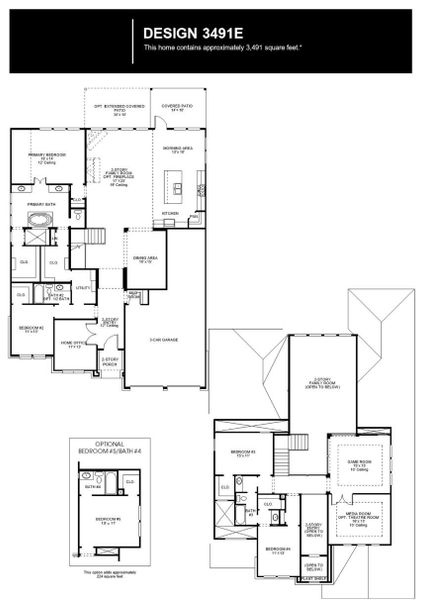 2D floor plan layout of this home in Easton Park, Austin, TX (Image 2). 2D floor plan layout of this home in Easton Park, Austin, TX (Image 2).