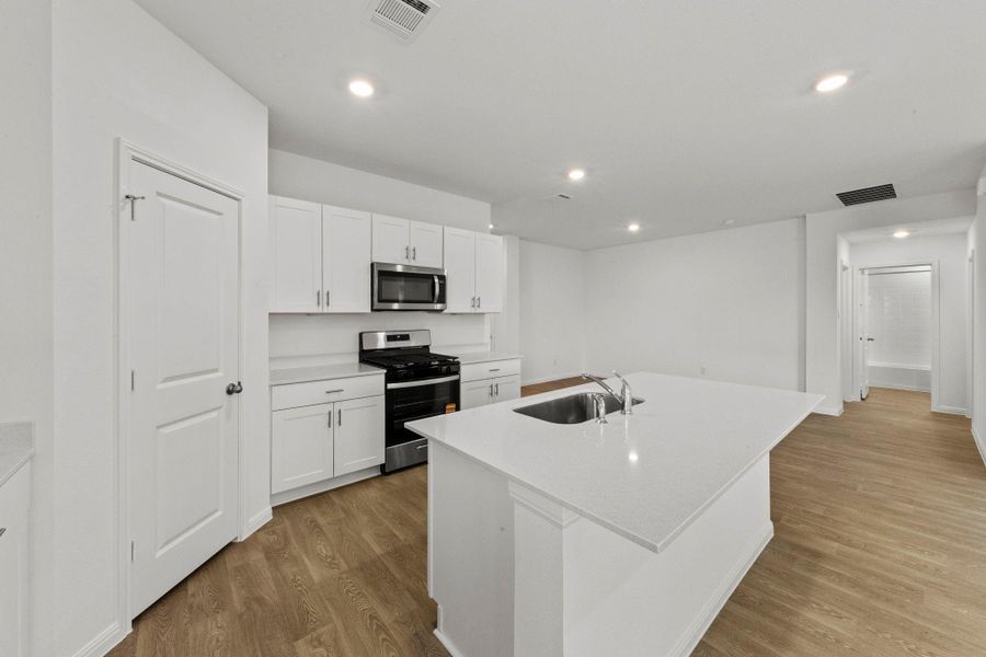 Furnished interior view inside a new home in , San Marcos (Image 7).