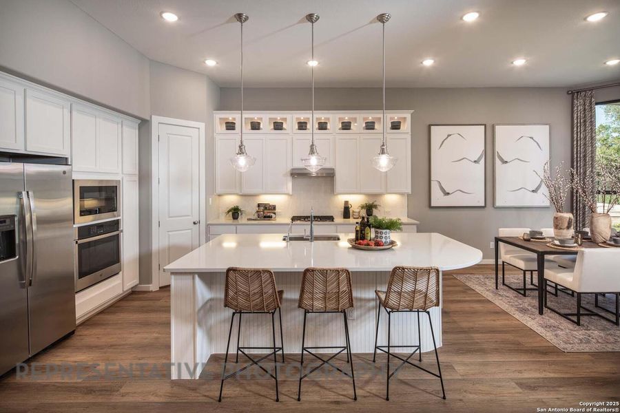 Furnished interior view inside a new home in Davis Ranch: 50ft. lots, San Antonio (Image 14).
