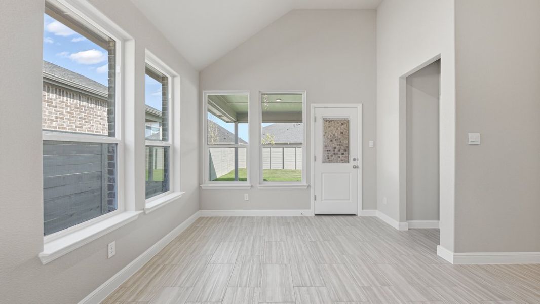 Representative unfurnished interior of a home built from the BASSWOOD by D.R. Horton in Treeline, Justin (Image 41).
