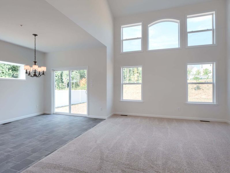 Family Room  and Dining Room