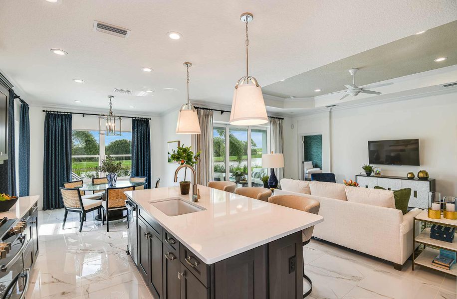 Furnished interior view inside a new home in Windward, Lakewood Ranch (Image 12).