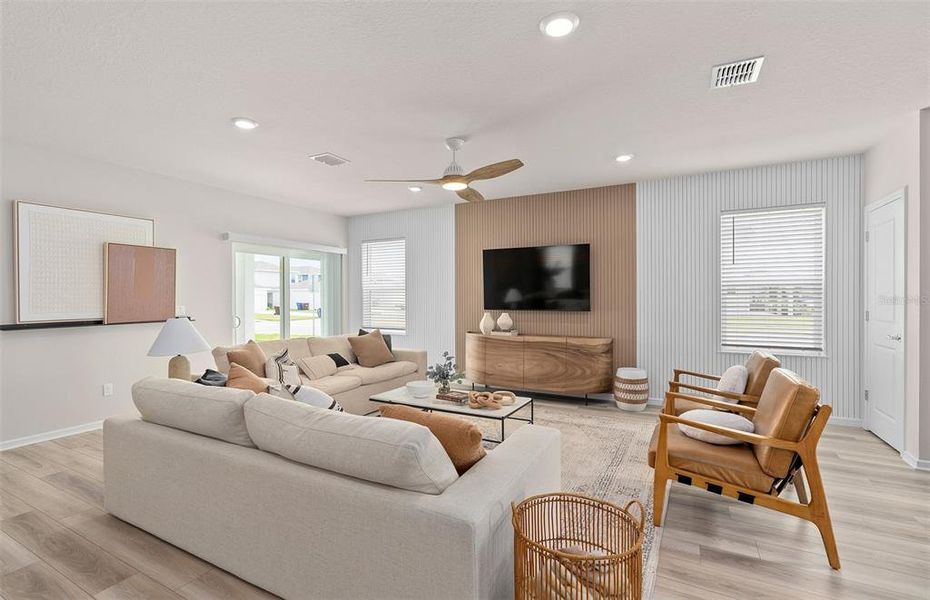 Furnished interior view inside a new home in The Landings at Live Oak Lake, St. Cloud (Image 12).