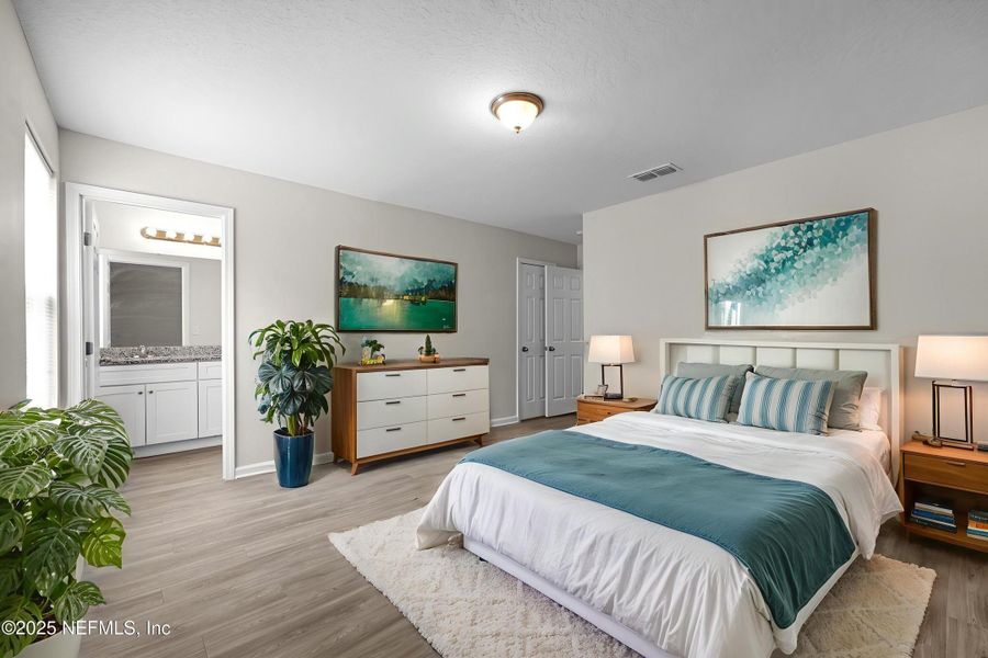 Furnished interior view inside a new home in , Jacksonville (Image 8). Furnished interior view inside a new home in , Jacksonville (Image 8).