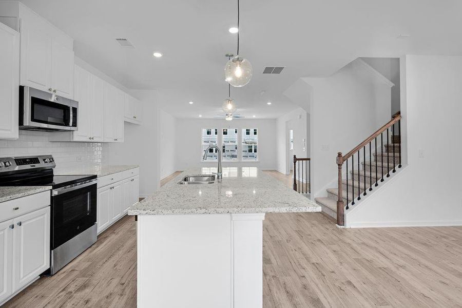 Furnished interior view inside a new home in Rosewood Farm, Lawrenceville (Image 9). Furnished interior view inside a new home in Rosewood Farm, Lawrenceville (Image 9).