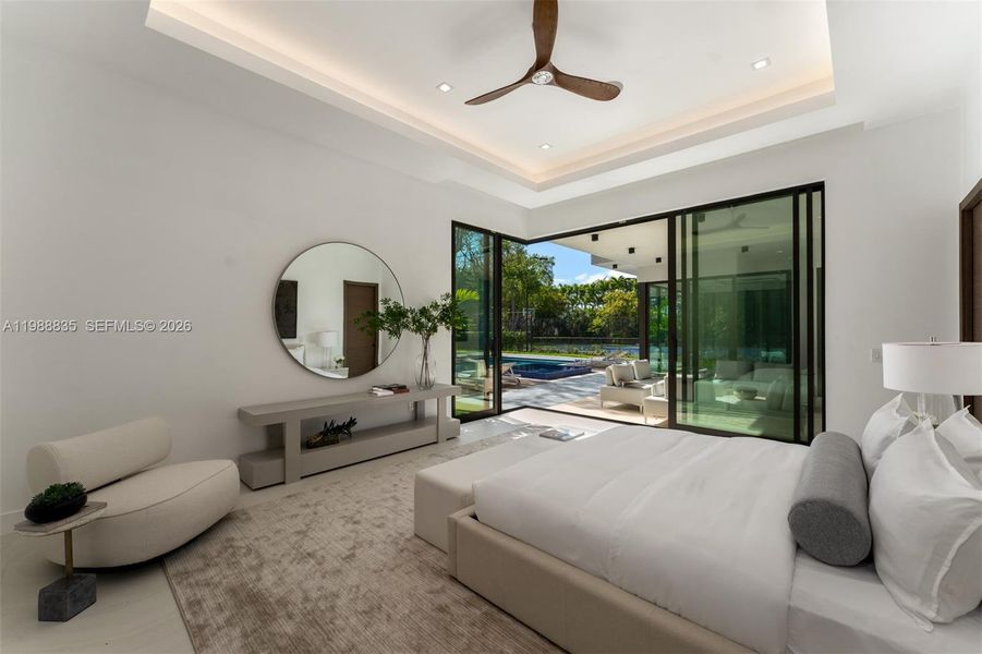 Furnished interior view inside a new home in , Miami (Image 10).