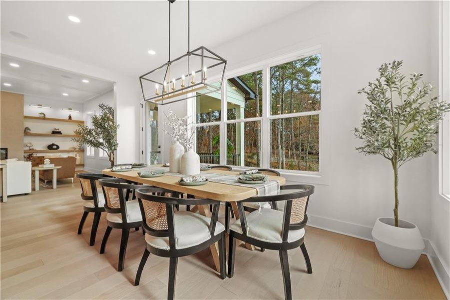 Furnished interior view inside a new home in , Johns Creek (Image 29).
