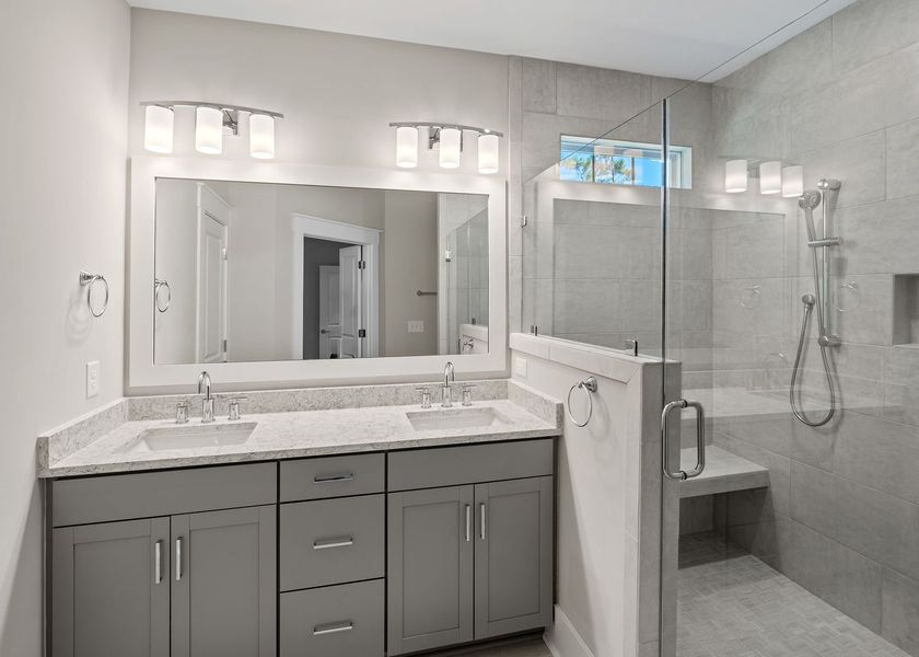 Furnished interior view inside a new home in Carolina Creek, Hampstead (Image 10). Furnished interior view inside a new home in Carolina Creek, Hampstead (Image 10).