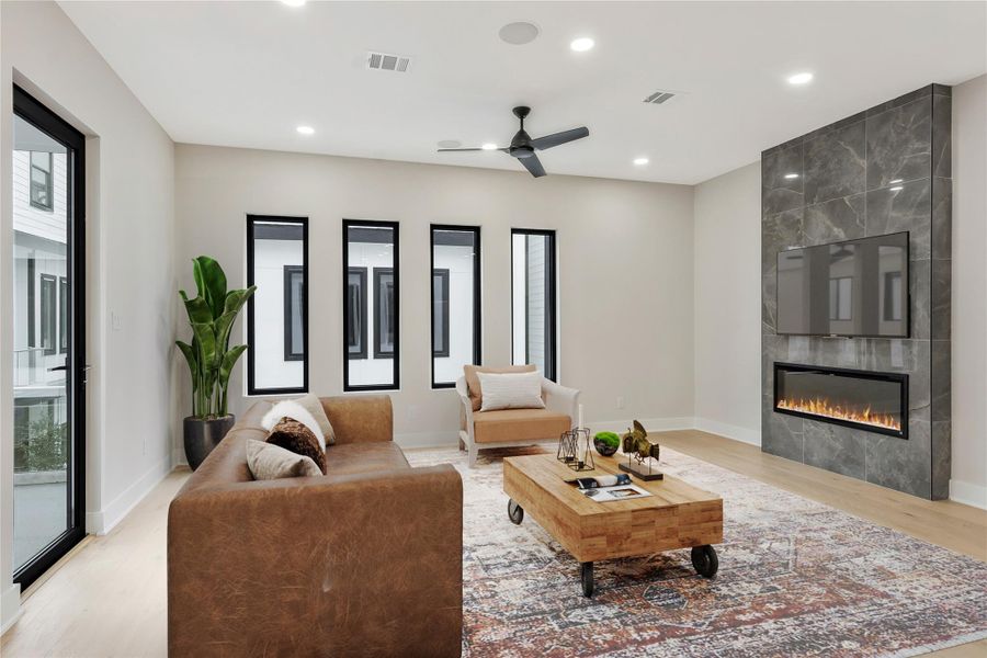 Furnished interior view inside a new home in , Houston (Image 3).