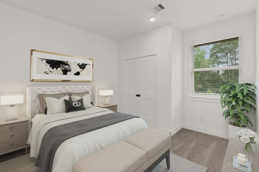 Representative furnished interior of a home built from the Cheverny by Chesmar Homes in The Woodland Hills Chateau, Willis (Image 8).