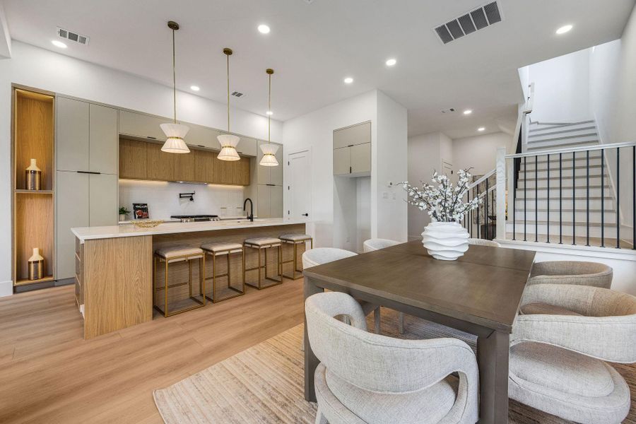 Furnished interior view inside a new home in , Houston (Image 16).