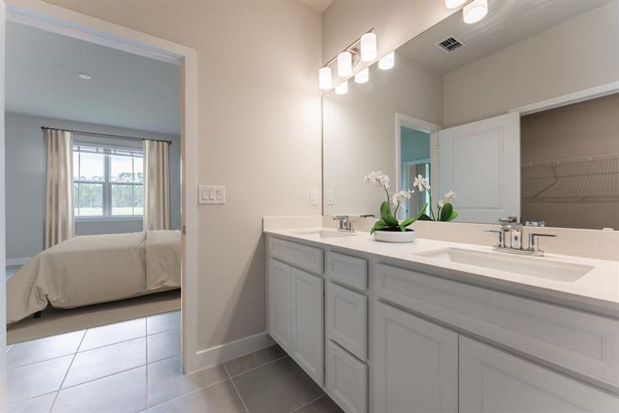 Representative furnished interior of a home built from the Harrison by Ryan Homes in The Palms at Venetian Bay, New Smyrna Beach (Image 12).