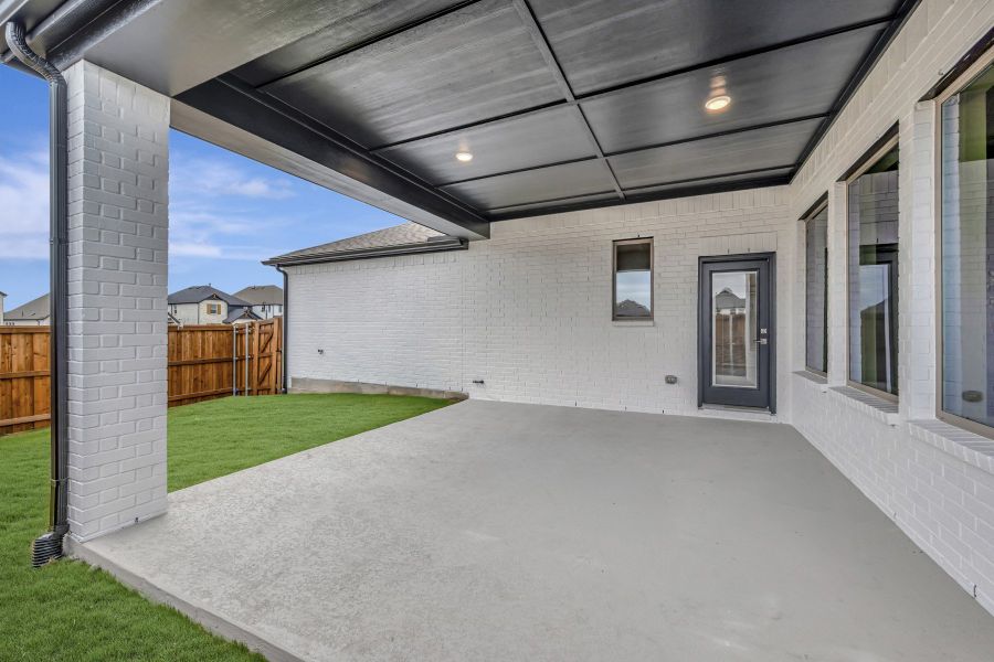Exterior details and patio area of a home in Talia – Garden Series, Mesquite (Image 4). Exterior details and patio area of a home in Talia – Garden Series, Mesquite (Image 4).