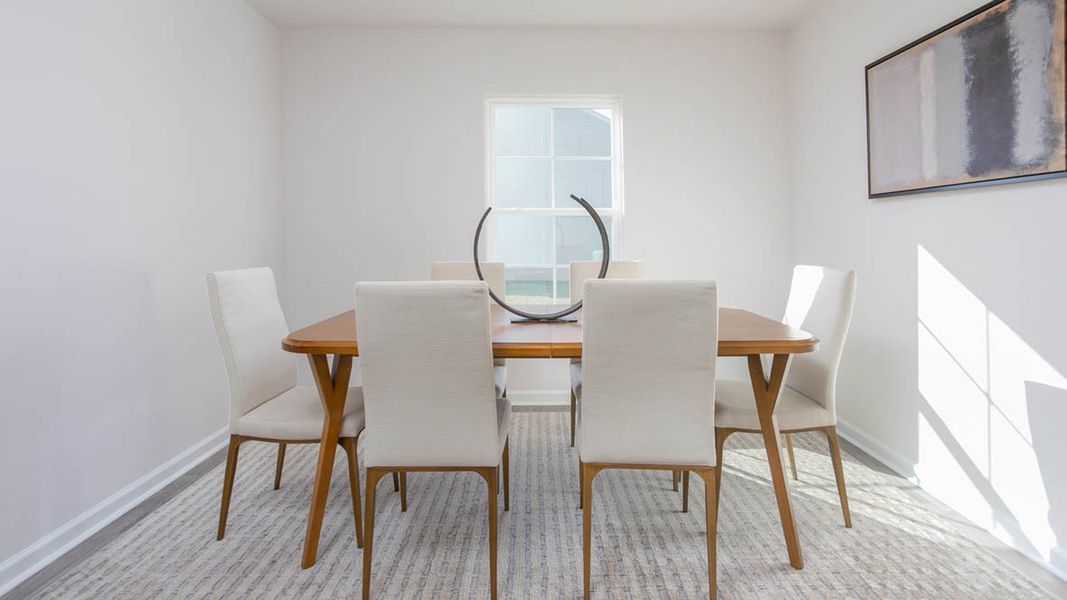 Representative furnished interior of a home built from the KYLE by D.R. Horton in Hudson Glen, Mocksville (Image 8).