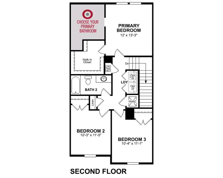 2D floor plan layout of this home in Aulin Square, Oviedo, FL (Image 4).