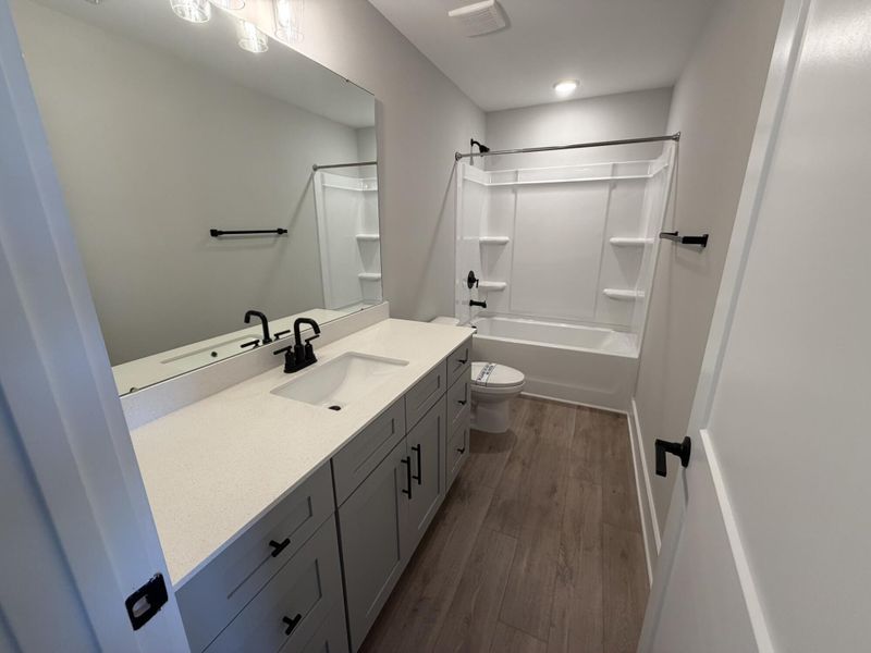 Furnished interior view inside a new home in Bryton Crossing Townhomes, Huntersville (Image 7).